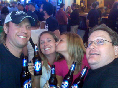 Girls we met before the Yankees game.